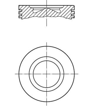 Píst MAHLE ORIGINAL 007 PI 00109 000