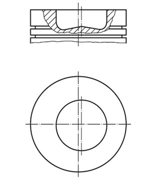 Píst MAHLE ORIGINAL 007 PI 00110 000