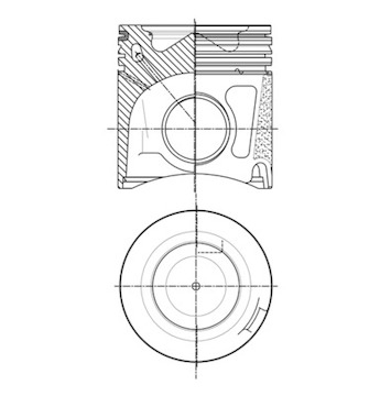 Píst MAHLE ORIGINAL 007 PI 00147 000