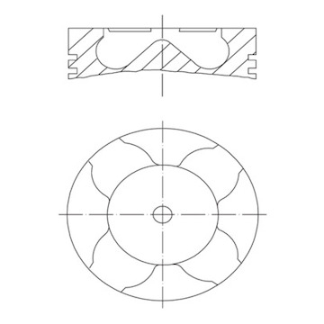 Píst MAHLE ORIGINAL 007 PI 00163 000