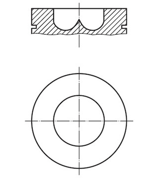 Píst MAHLE ORIGINAL 008 05 01