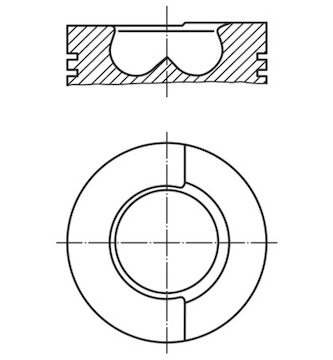 Píst MAHLE ORIGINAL 008 29 00