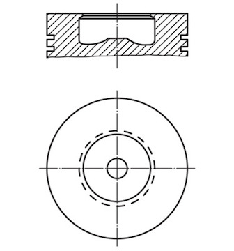 Píst MAHLE ORIGINAL 008 31 00