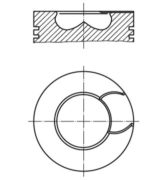 Píst MAHLE ORIGINAL 008 32 00