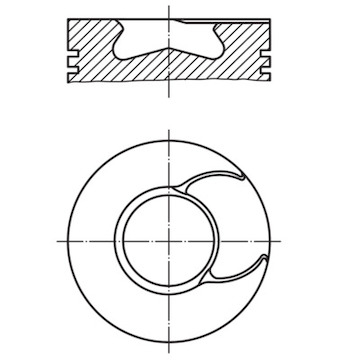 Píst MAHLE ORIGINAL 008 34 00