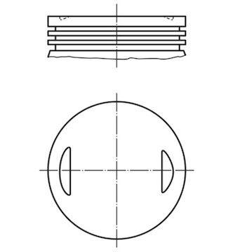 Píst MAHLE ORIGINAL 008 66 00