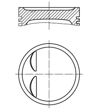 Píst MAHLE ORIGINAL 008 77 01