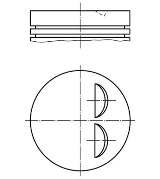 Píst MAHLE ORIGINAL 008 86 00