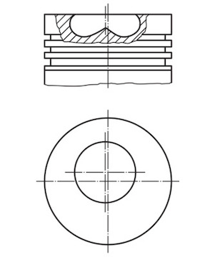 Píst MAHLE ORIGINAL 008 94 00