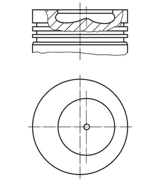 Píst MAHLE ORIGINAL 008 96 00