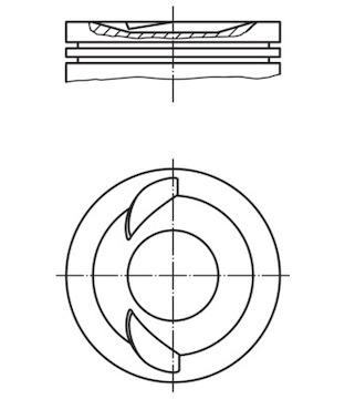 Píst MAHLE ORIGINAL 009 03 01