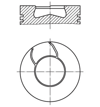 Píst MAHLE ORIGINAL 009 35 00