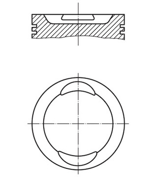 Píst MAHLE ORIGINAL 009 41 00