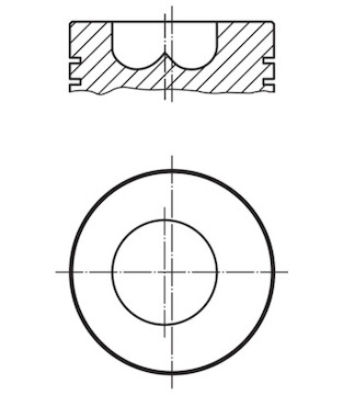 Píst MAHLE ORIGINAL 009 89 01