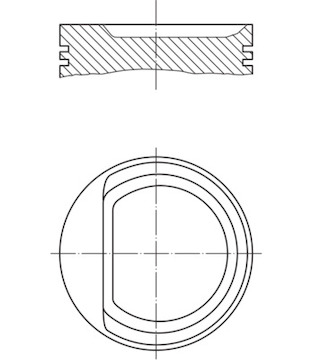 Píst MAHLE ORIGINAL 010 29 00