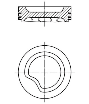 Píst MAHLE ORIGINAL 011 06 11