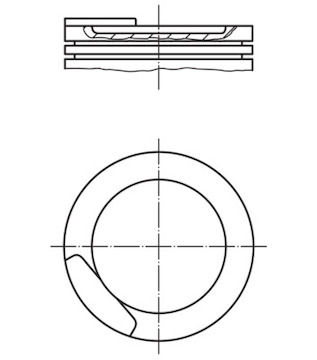 Píst MAHLE ORIGINAL 011 08 11