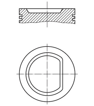 Píst MAHLE ORIGINAL 011 13 00