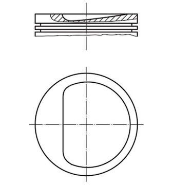 Píst MAHLE ORIGINAL 011 45 01