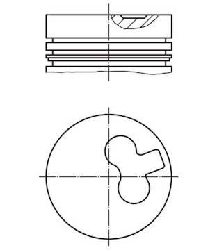 Píst MAHLE ORIGINAL 011 54 01