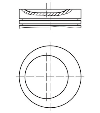 Píst MAHLE ORIGINAL 011 62 01