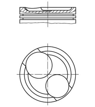 Píst MAHLE ORIGINAL 011 64 01