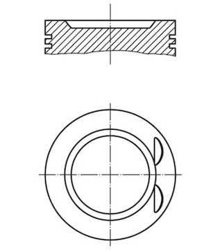 Píst MAHLE ORIGINAL 011 73 00