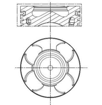 Píst MAHLE ORIGINAL 011 PI 00100 000