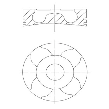 Píst MAHLE ORIGINAL 011 PI 00107 001