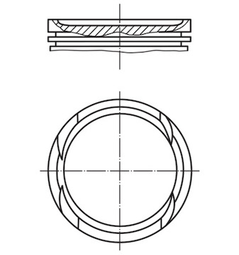 Píst MAHLE ORIGINAL 011 PI 00112 002