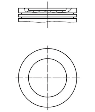 Píst MAHLE ORIGINAL 012 05 00
