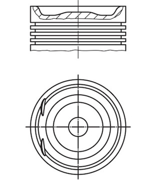 Píst MAHLE ORIGINAL 012 29 00