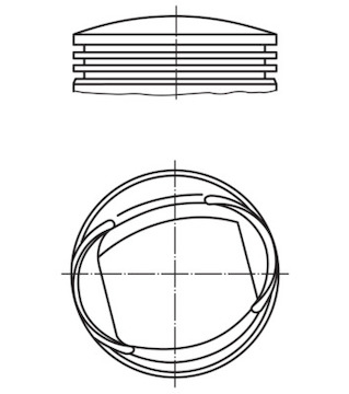 Píst MAHLE ORIGINAL 013 18 00