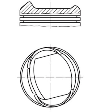 Píst MAHLE ORIGINAL 013 32 01