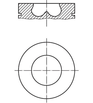 Píst MAHLE ORIGINAL 013 PI 00107 000