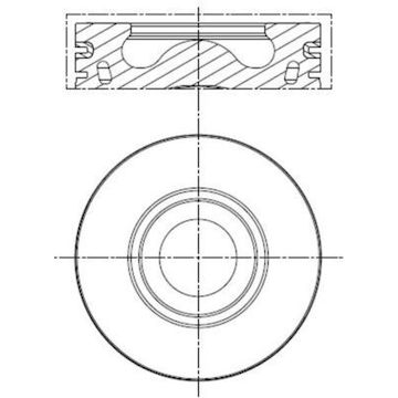 Píst MAHLE ORIGINAL 013 PI 00136 001