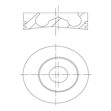 Píst MAHLE ORIGINAL 013 PI 00151 000