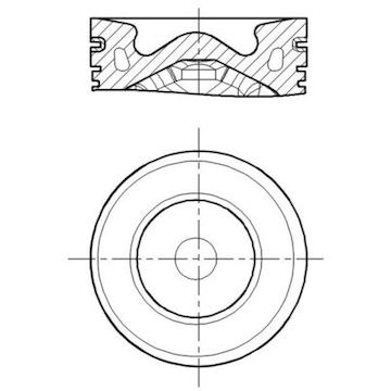 Píst MAHLE ORIGINAL 013 PI 00155 000