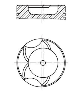 Píst MAHLE ORIGINAL 014 63 00