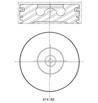 Píst MAHLE ORIGINAL 014 82 02