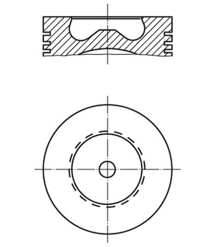 Píst MAHLE ORIGINAL 015 81 00