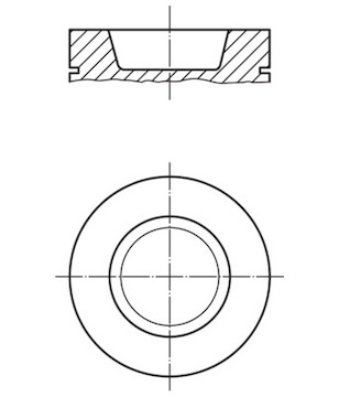 Píst MAHLE ORIGINAL 016 05 00