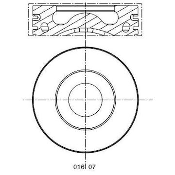 Píst MAHLE ORIGINAL 016 07 01