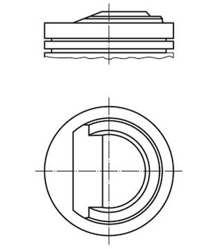 Píst MAHLE ORIGINAL 021 23 00