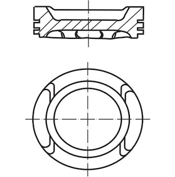 Píst MAHLE ORIGINAL 021 PI 00116 000