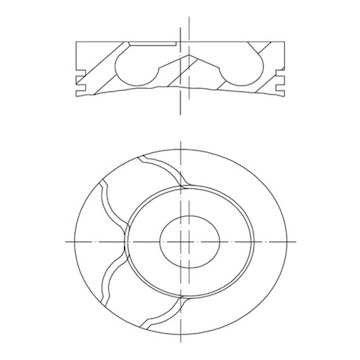 Píst MAHLE ORIGINAL 021 PI 00122 002