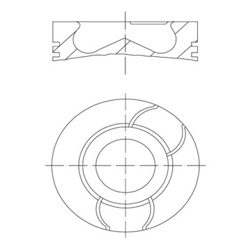 Píst MAHLE ORIGINAL 021 PI 00123 001