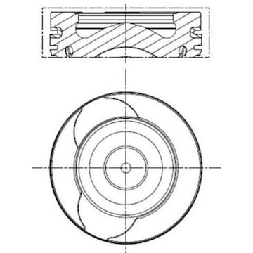 Píst MAHLE ORIGINAL 021 PI 00128 000