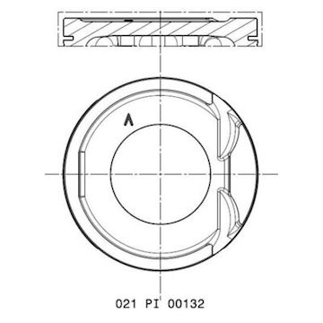 Píst MAHLE ORIGINAL 021 PI 00132 000