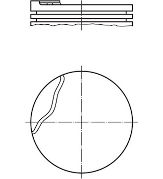 Píst MAHLE ORIGINAL 022 03 00